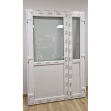 Félig Üveges Kétszárnyas Bejárati Ajtó 138x208